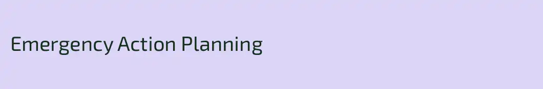 Emergency Action Planning